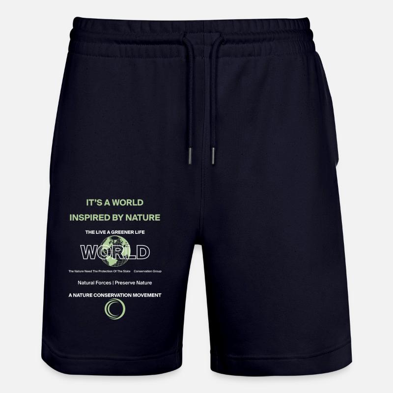 Préserver la nature a - Short de jogging bio TRAINER Stanley/Stella unisexe - marine foncé