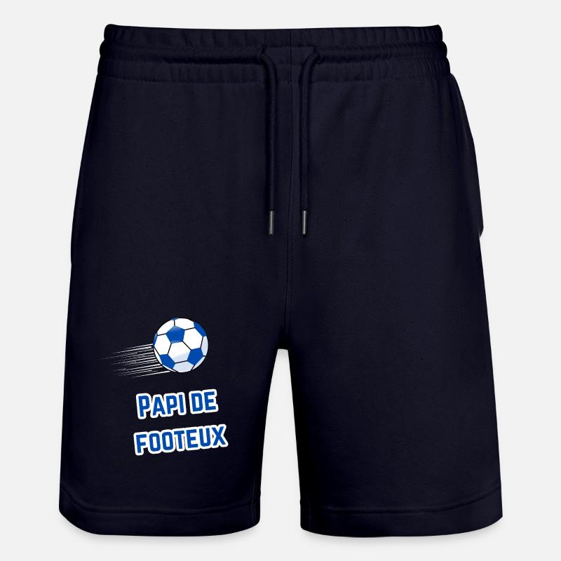 Tee-Shirt Papi Supporter Footeux - Short de jogging bio TRAINER Stanley/Stella unisexe - marine foncé