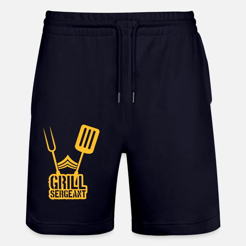 Grill Sergeant Grillparty Barbecue - Stanley/Stella Unisex Bio Joggingshorts Trainer  - Dark navy