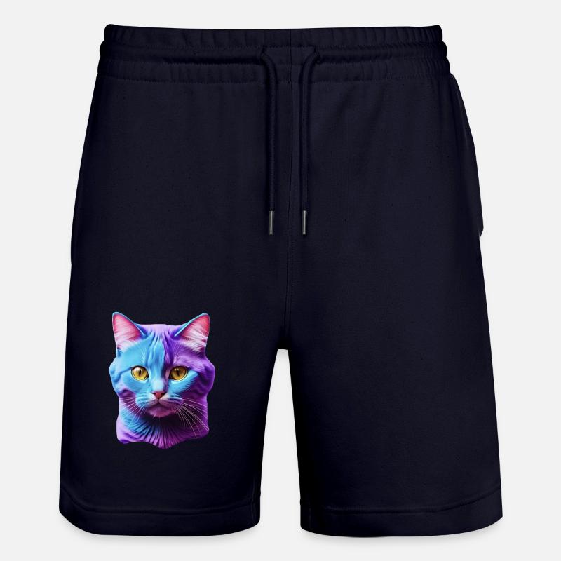 Katze - Stanley/Stella Unisex Bio Joggingshorts Trainer - Dark navy