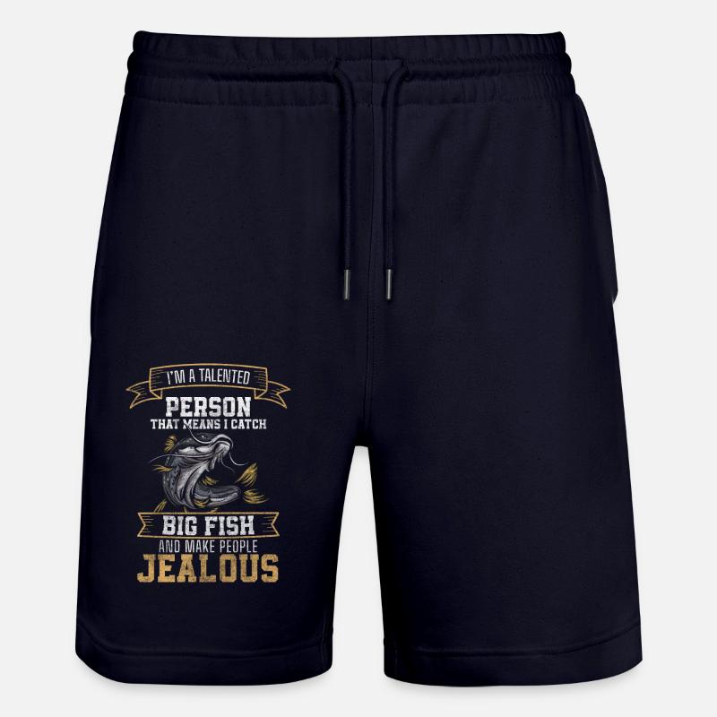 Pêcheur, Pêche, Loisirs, Eau - Short de jogging bio TRAINER Stanley/Stella unisexe - marine foncé