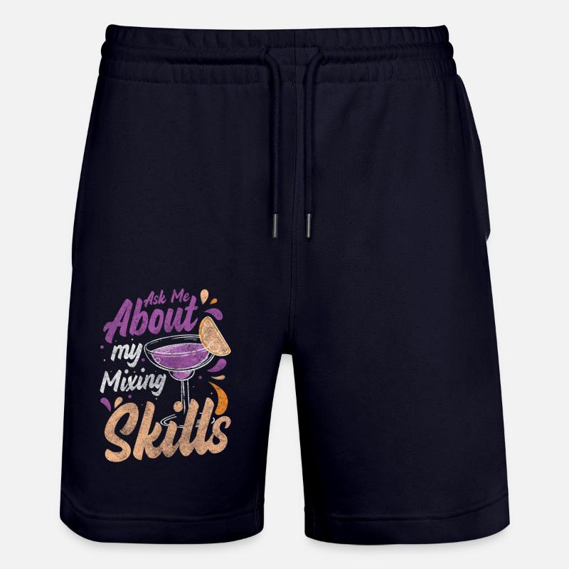 Boire un mélangeur d’alcool - Short de jogging bio TRAINER Stanley/Stella unisexe - marine foncé