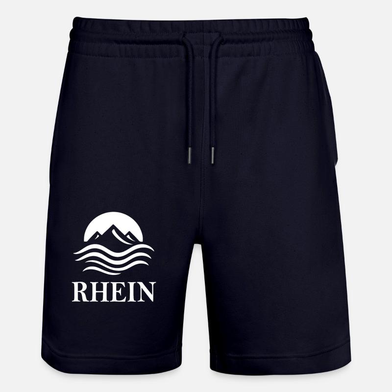 Rhin – Conception fluviale majestueuse - Short de jogging bio TRAINER Stanley/Stella unisexe - marine foncé