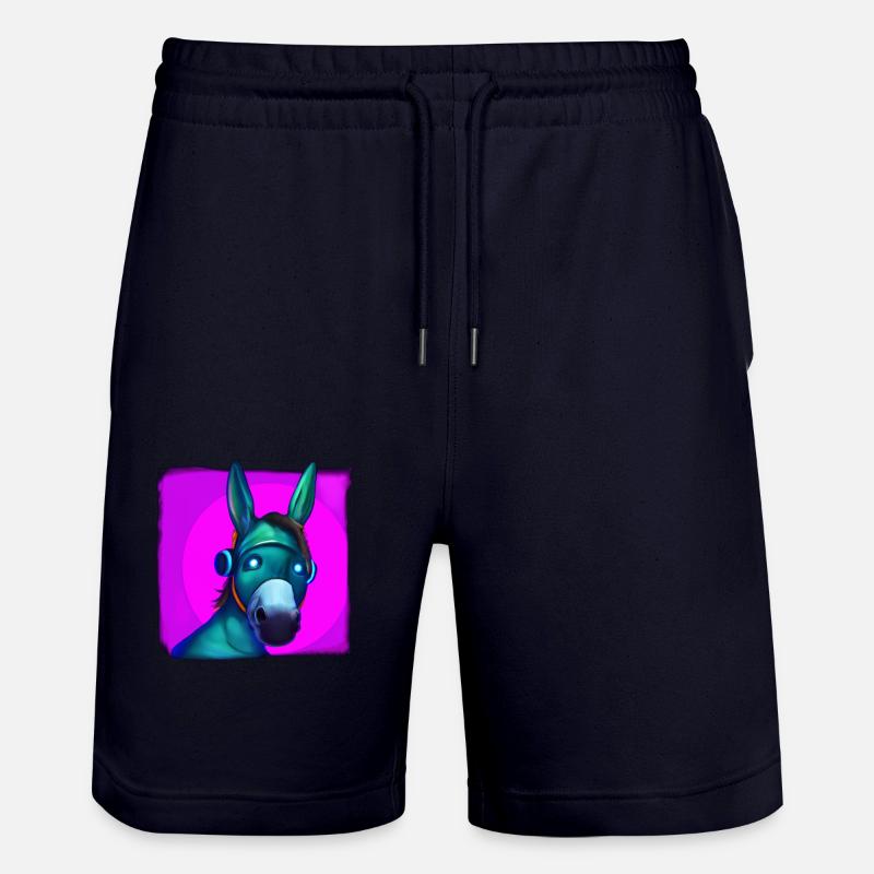 Synthwave Donkey - Short de jogging bio TRAINER Stanley/Stella unisexe - marine foncé