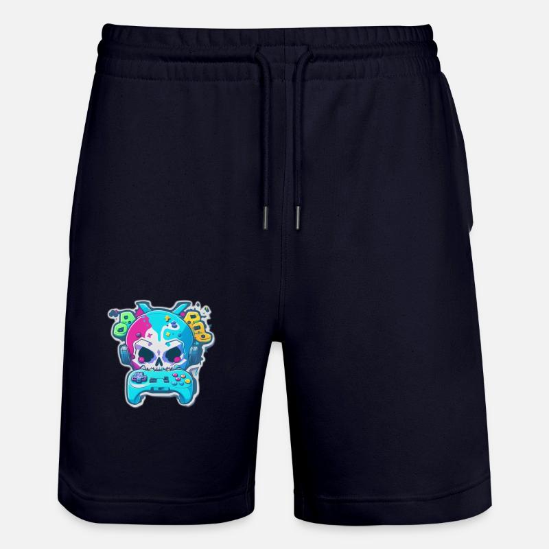 Skullhead Controller - Stanley/Stella Unisex Bio Joggingshorts Trainer  - Dark navy