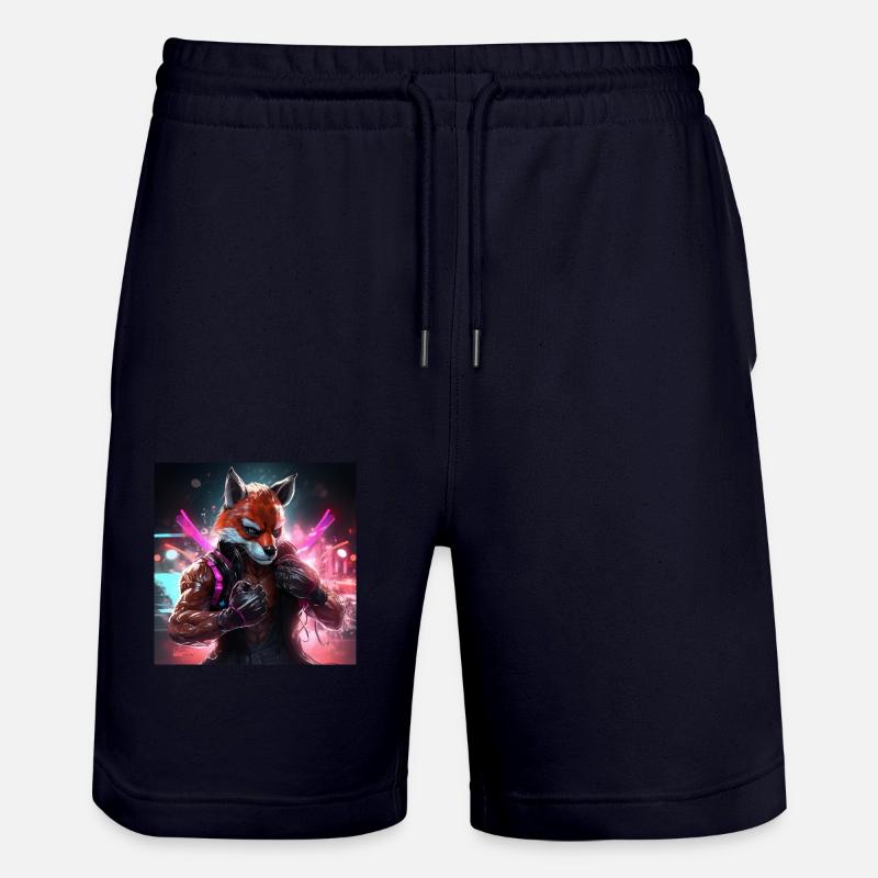 BOXING FOX - Short de jogging bio TRAINER Stanley/Stella unisexe - marine foncé