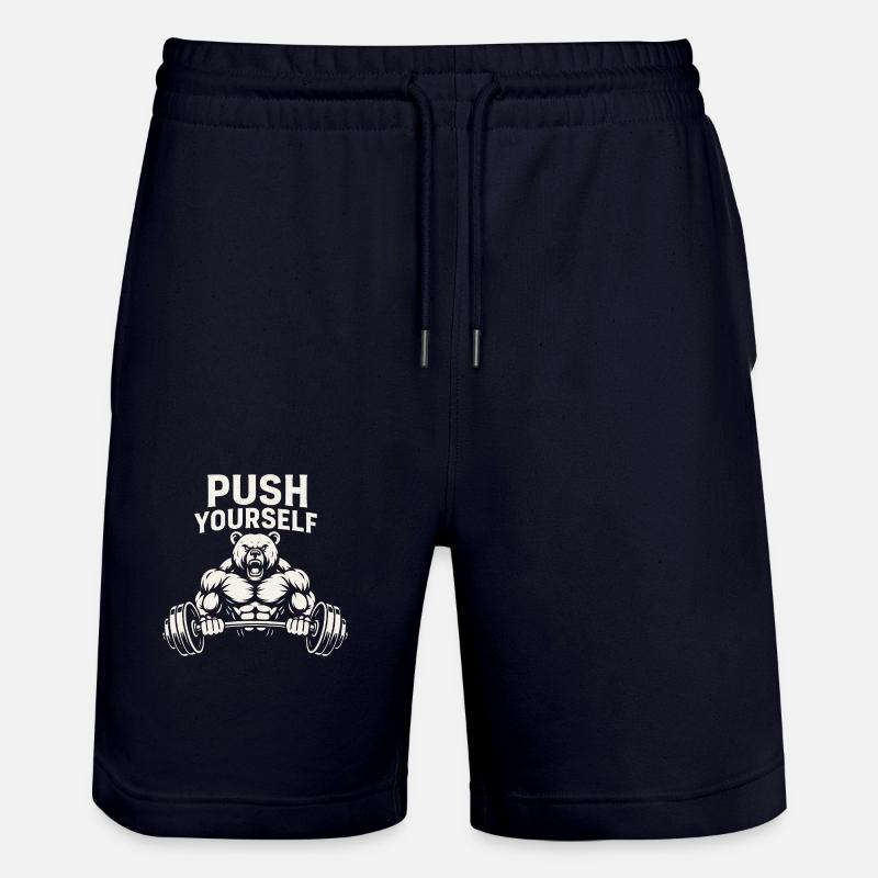 Poussez-vous Ours - Short de jogging bio TRAINER Stanley/Stella unisexe - marine foncé