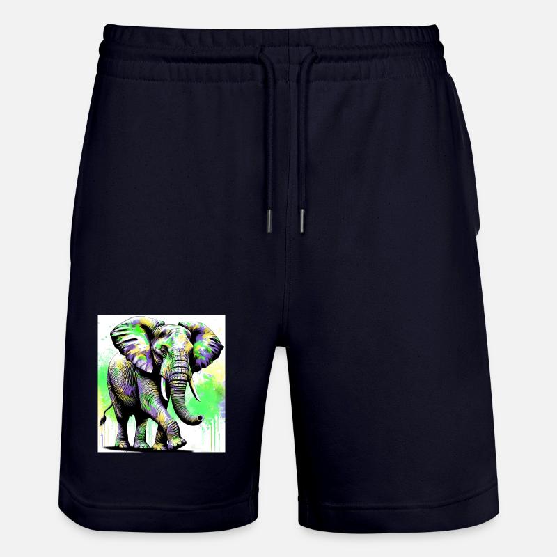 éléphant - Short de jogging bio TRAINER Stanley/Stella unisexe - marine foncé