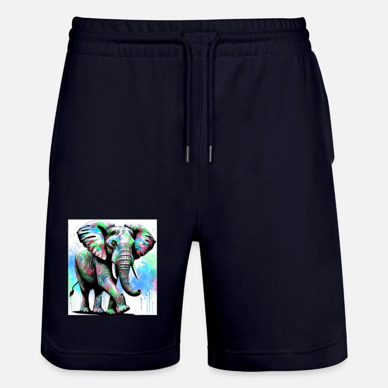 éléphant - Short de jogging bio TRAINER Stanley/Stella unisexe - marine foncé