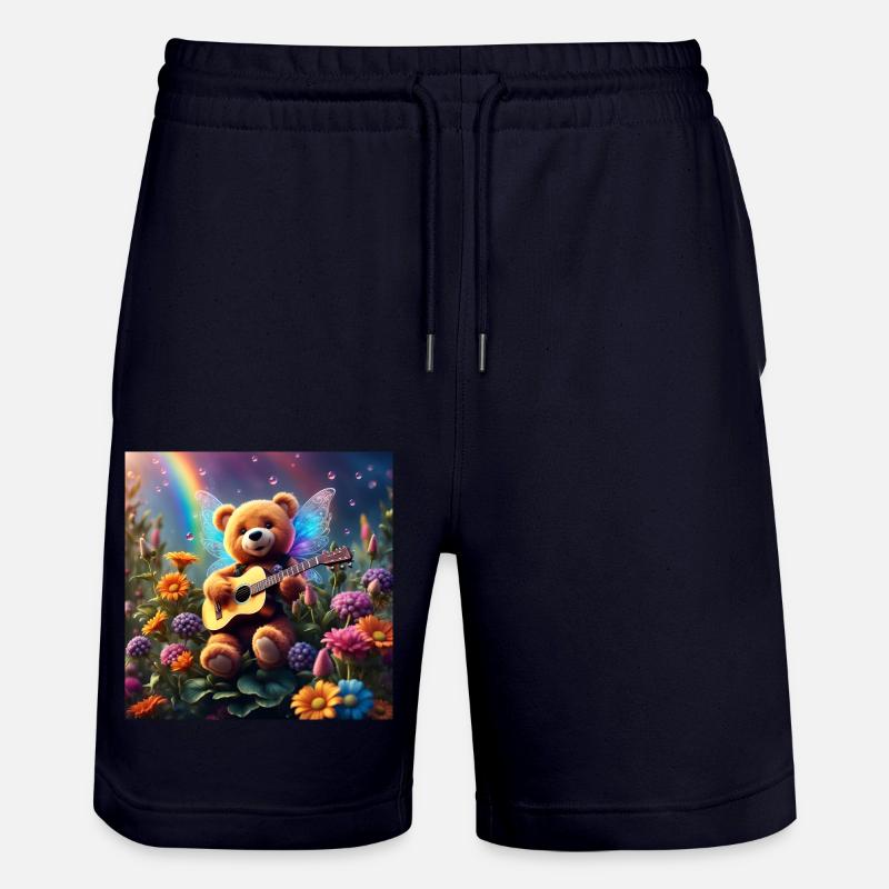 Teddybär singt dir ein Lied - Stanley/Stella Unisex Bio Joggingshorts Trainer  - Dark navy