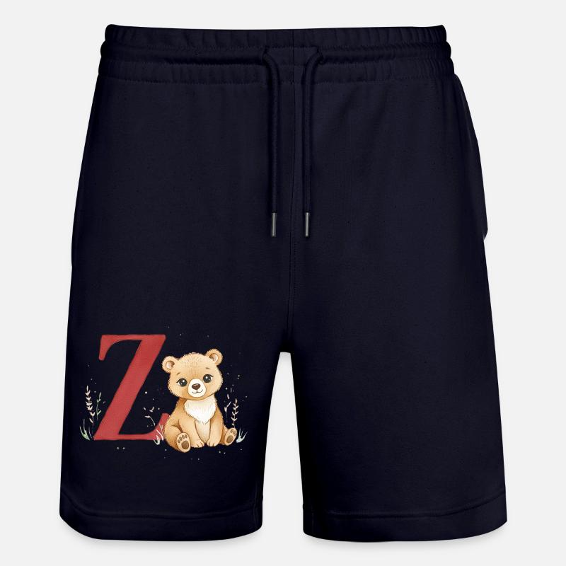 Z-Bear : Big Z avec Bear - Short de jogging bio TRAINER Stanley/Stella unisexe - marine foncé