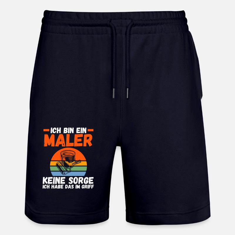 Master Painter Journeyman Painter - Stanley/Stella Trainer Unisex Organic Jogging Shorts - dark navy