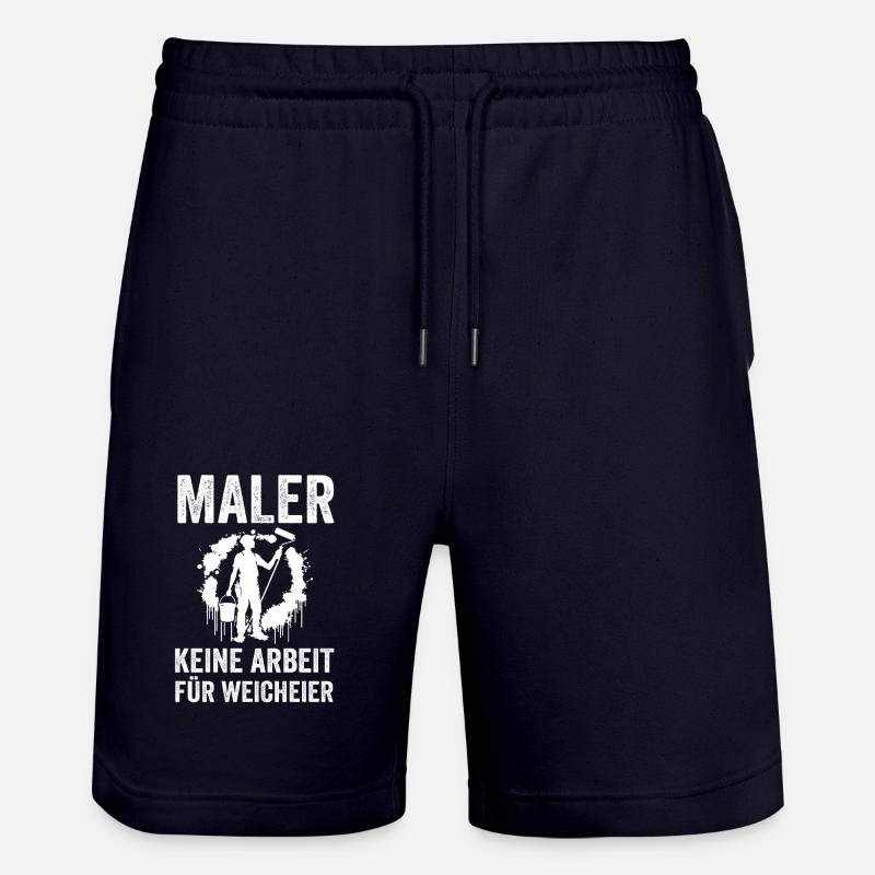 Master Painter Journeyman Painter - Stanley/Stella Trainer Unisex Organic Jogging Shorts - dark navy