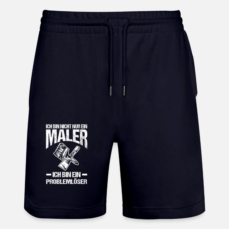 Master Painter Journeyman Painter - Stanley/Stella Trainer Unisex Organic Jogging Shorts - dark navy