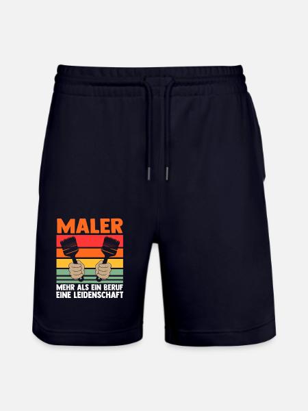 Master Painter Journeyman Painter - Stanley/Stella Trainer Unisex Organic Jogging Shorts - dark navy