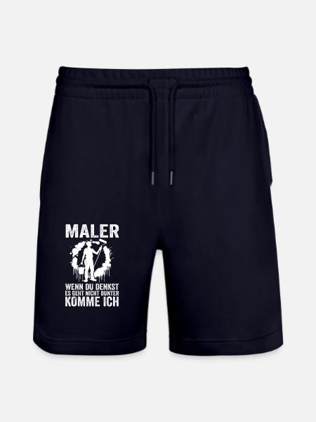 Master Painter Journeyman Painter - Stanley/Stella Trainer Unisex Organic Jogging Shorts - dark navy