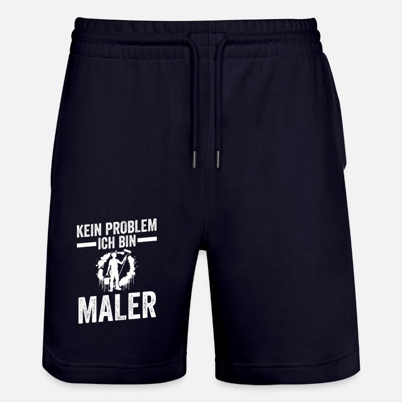 Master Painter Journeyman Painter - Stanley/Stella Trainer Unisex Organic Jogging Shorts - dark navy
