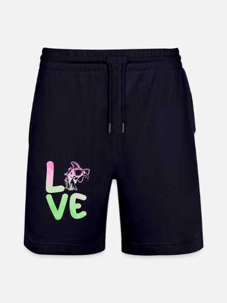Chickens Rooster Guinea Fowl - Stanley/Stella Trainer Unisex Organic Jogging Shorts - dark navy