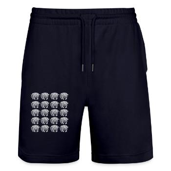 Accordion Player Accordion - Stanley/Stella Trainer Unisex Organic Jogging Shorts - dark navy - Front - Nik (191cm) & Marisol (170cm)