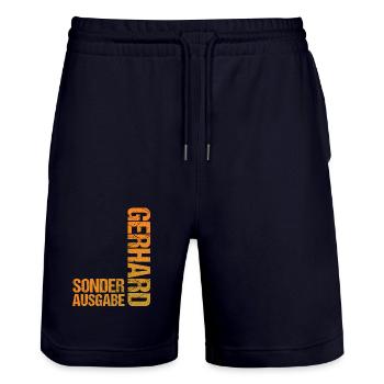 Gerhard - Short de jogging bio TRAINER Stanley/Stella unisexe - marine foncé - Devant - Nik (191cm) & Marisol (170cm)
