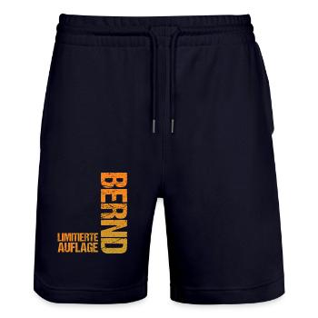 Bernd - Short de jogging bio TRAINER Stanley/Stella unisexe - marine foncé - Devant - Nik (191cm) & Marisol (170cm)