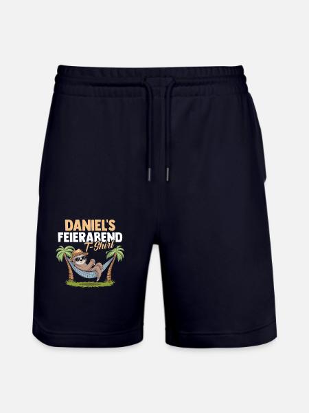 Sloth Daniel - Stanley/Stella Trainer Unisex Organic Jogging Shorts - dark navy