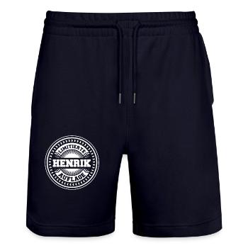 Henrik - Stanley/Stella Unisex Bio Joggingshorts Trainer  - Dark navy - Vorne - Nik (191cm) & Marisol (170cm)