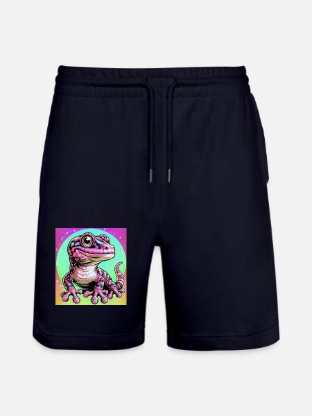 Gecko - Stanley/Stella Trainer Unisex Organic Jogging Shorts - dark navy