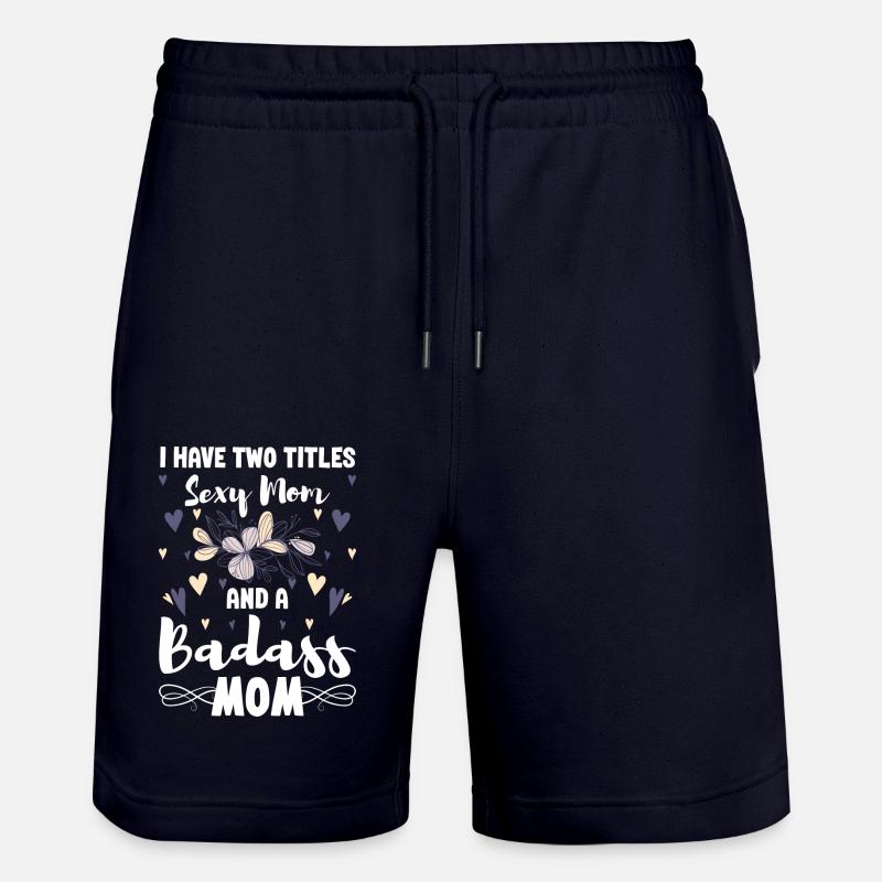 Single Parent Team Responsibility - Stanley/Stella Trainer Unisex Organic Jogging Shorts - dark navy