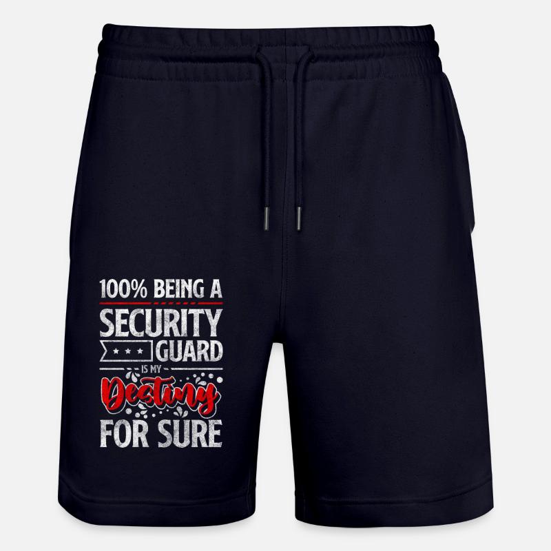 Profession de la sécurité - Short de jogging bio TRAINER Stanley/Stella unisexe - marine foncé