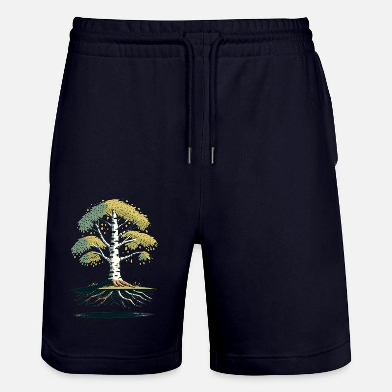 Bouleau - Short de jogging bio TRAINER Stanley/Stella unisexe - marine foncé