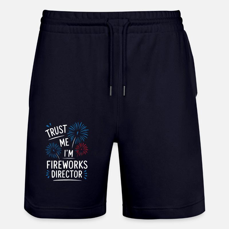 Pyrotechnie Feux d’artifice Pyrotechnie - Short de jogging bio TRAINER Stanley/Stella unisexe - marine foncé