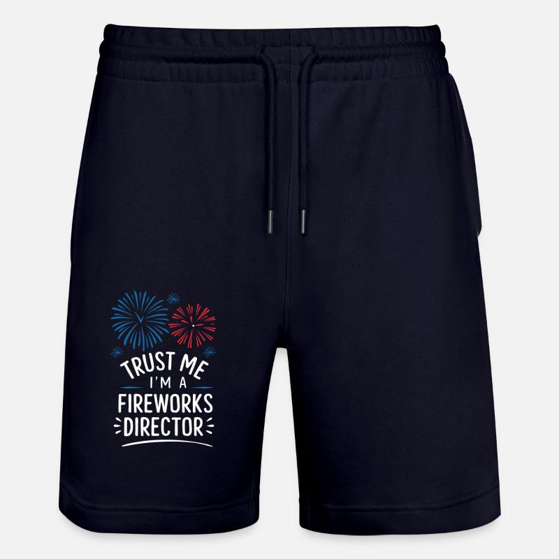 Pyrotechnie Feux d’artifice Pyrotechnie - Short de jogging bio TRAINER Stanley/Stella unisexe - marine foncé