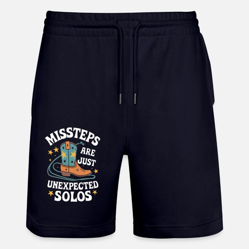 Line Dancing Dancing Dancers - Stanley/Stella Trainer Unisex Organic Jogging Shorts - dark navy