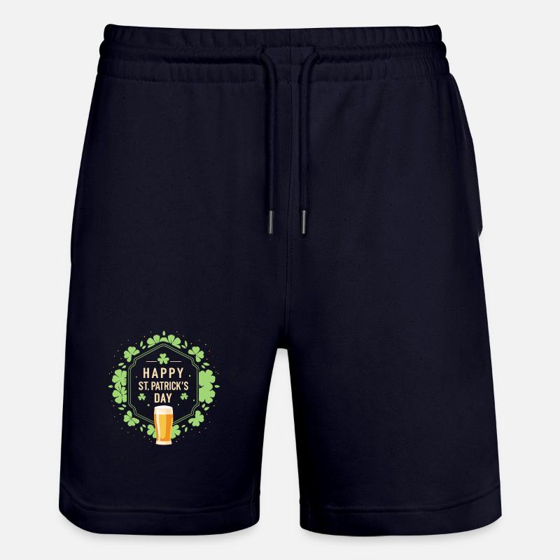 Saint Patrick Bière et Trèfles - Short de jogging bio TRAINER Stanley/Stella unisexe - marine foncé