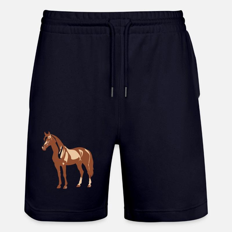 Conception de chevaux - Short de jogging bio TRAINER Stanley/Stella unisexe - marine foncé