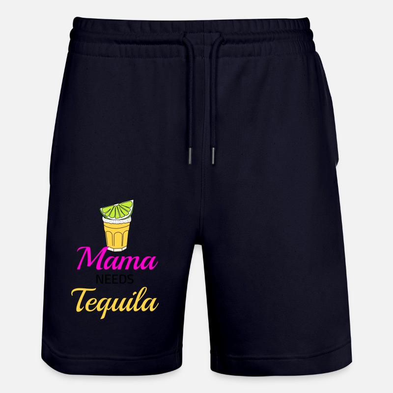 Maman a besoin de tequila - Short de jogging bio TRAINER Stanley/Stella unisexe - marine foncé