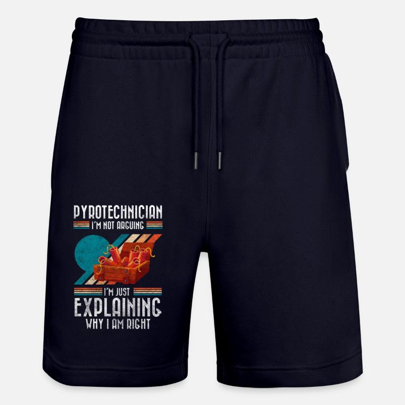 Technique Rocket Fireworks Ultras - Short de jogging bio TRAINER Stanley/Stella unisexe - marine foncé