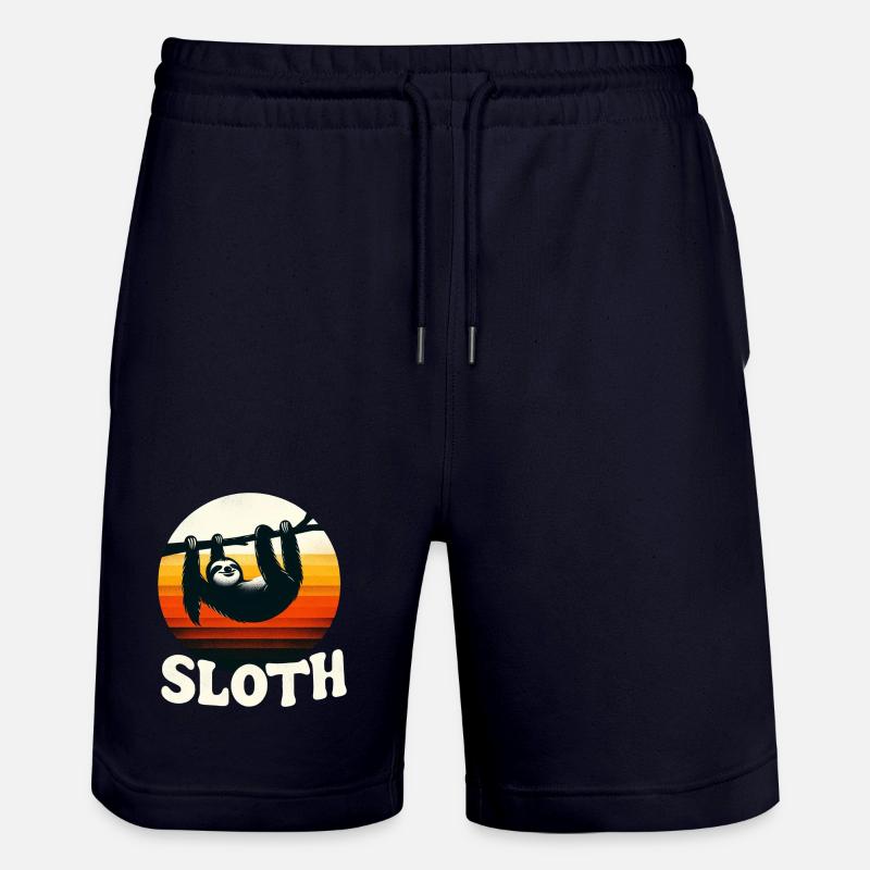 Paresseuse du coucher de soleil - Short de jogging bio TRAINER Stanley/Stella unisexe - marine foncé