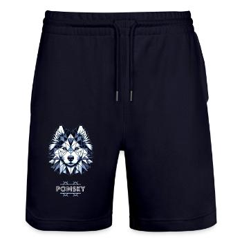 Pomsky 1 - Short de jogging bio TRAINER Stanley/Stella unisexe - marine foncé - Devant - Nik (191cm) & Marisol (170cm)
