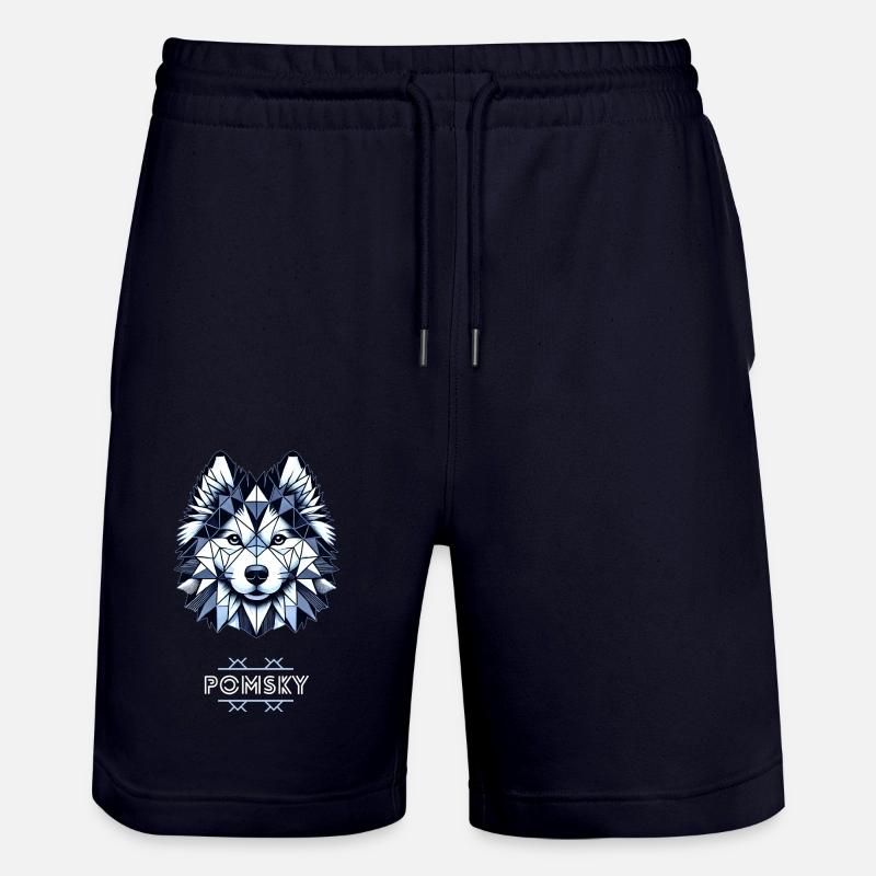 Pomsky 1 - Short de jogging bio TRAINER Stanley/Stella unisexe - marine foncé