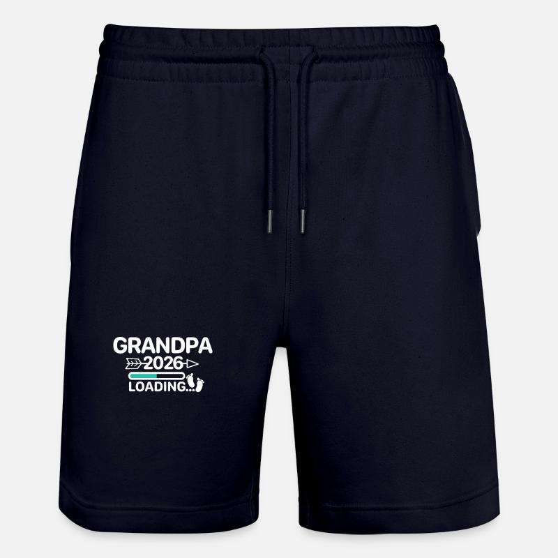 Grand-père 2026 Pieds de Bébé - Short de jogging bio TRAINER Stanley/Stella unisexe - marine foncé