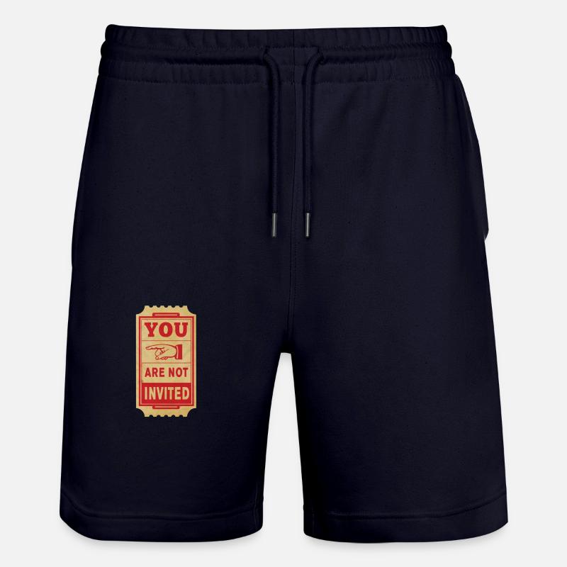 du bist nicht eingeladen - Stanley/Stella Unisex Bio Joggingshorts Trainer  - Dark navy