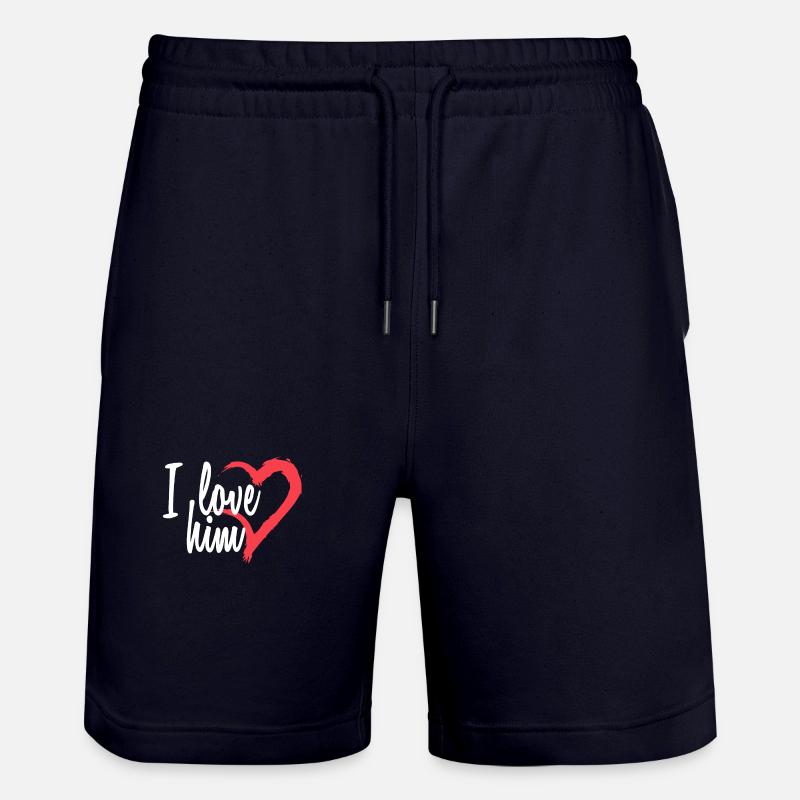 Je l'aime - Short de jogging bio TRAINER Stanley/Stella unisexe - marine foncé