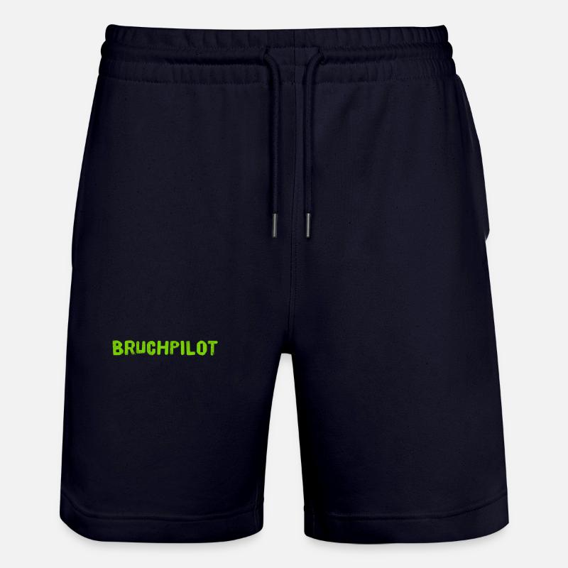 ich bin ein Bruchpilot - Stanley/Stella Unisex Bio Joggingshorts Trainer  - Dark navy