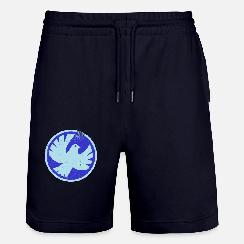 Colombe de paix - Short de jogging bio TRAINER Stanley/Stella unisexe - marine foncé