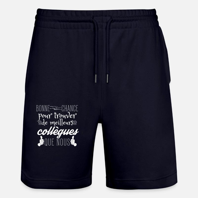 départ collègue de travail - Short de jogging bio TRAINER Stanley/Stella unisexe - marine foncé