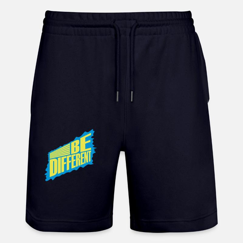 Soyez différent Logo Design - Short de jogging bio TRAINER Stanley/Stella unisexe - marine foncé
