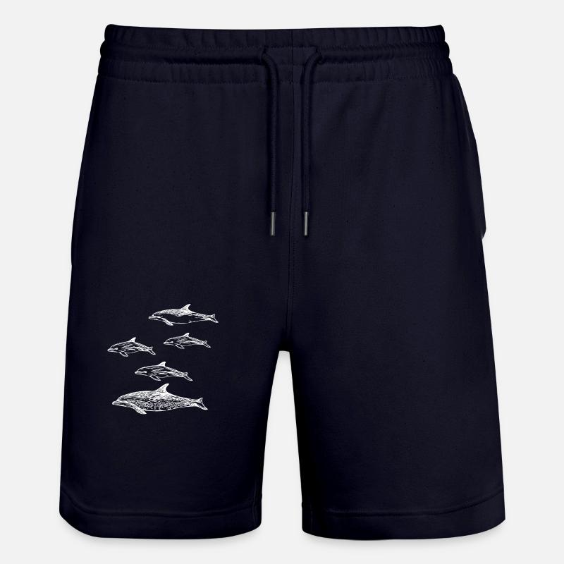 École des dauphins - Short de jogging bio TRAINER Stanley/Stella unisexe - marine foncé