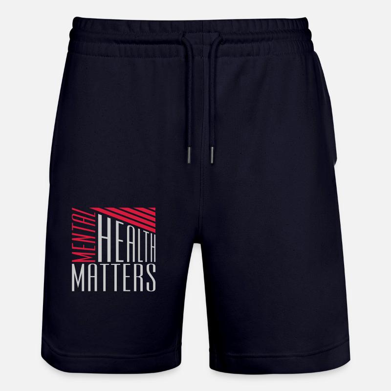 la santé mentale compte citation - Short de jogging bio TRAINER Stanley/Stella unisexe - marine foncé